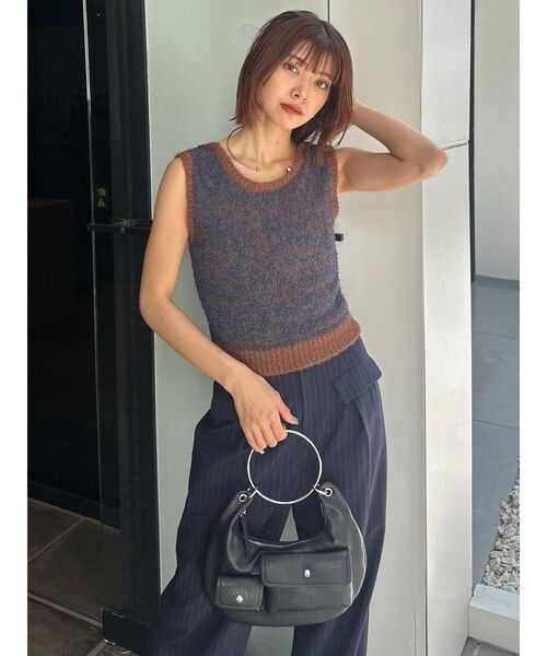 MURUA（ムルーア）の「リングハンドバッグ（ハンドバッグ・レディース・ブラック/ブルー・FREE）」の3枚目の写真