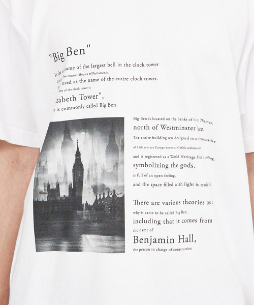 DESIGNWORKS(デザインワークス)の「【BIGBEN】ロゴ 半袖Tシャツ(Tシャツ/カットソー・メンズ・ホワイト/ブラック・46/48/50)」の12枚目の写真