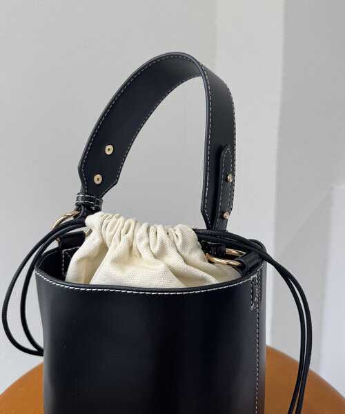 mline（エムライン）の「loti 巾着付きバケツBAG（トートバッグ・レディース・ブラウン/ブラック・FREE）」の3枚目の写真