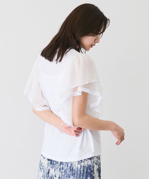 Jayro(ジャイロ)の「テープ付フレンチ袖プルオーバー(Tシャツ/カットソー・レディース・ブラック/ホワイト・FREE)」の18枚目の写真