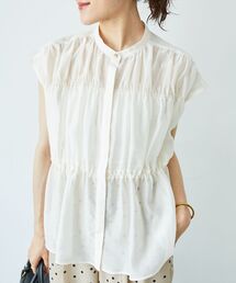 le.coeur blanc | シャーリングギャザーフレンチブラウス(シャツ/ブラウス)