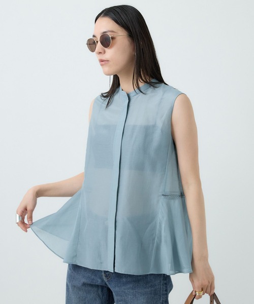 セール】Chaos(カオス)/シルクコットンブロウブラウス（シャツ