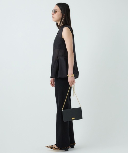 Chaos（カオス）の「Chaos(カオス)/シルクコットンブロウブラウス（シャツ/ブラウス・レディース・ライトブルー/ブラック・FREE）」の5枚目の写真