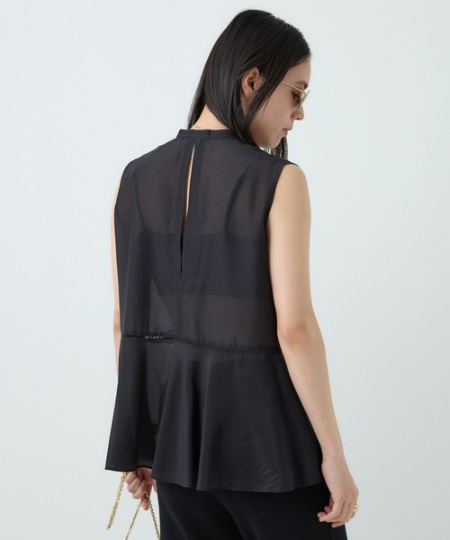 Chaos（カオス）の「Chaos(カオス)/シルクコットンブロウブラウス（シャツ/ブラウス・レディース・ライトブルー/ブラック・FREE）」の12枚目の写真