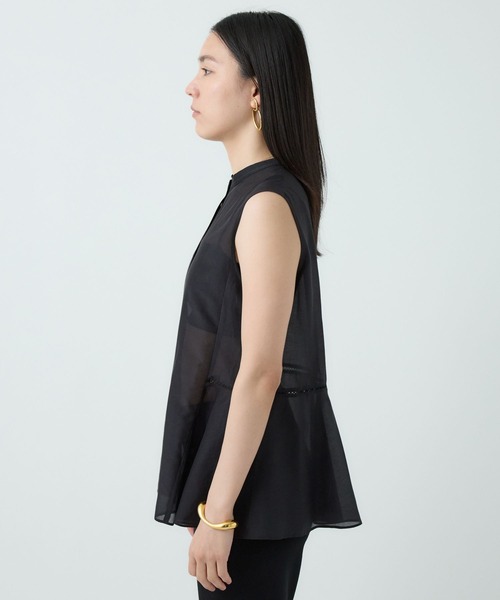 Chaos（カオス）の「Chaos(カオス)/シルクコットンブロウブラウス（シャツ/ブラウス・レディース・ライトブルー/ブラック・FREE）」の22枚目の写真