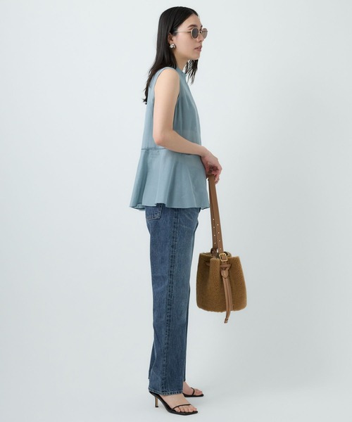 Chaos（カオス）の「Chaos(カオス)/シルクコットンブロウブラウス（シャツ/ブラウス・レディース・ライトブルー/ブラック・FREE）」の15枚目の写真