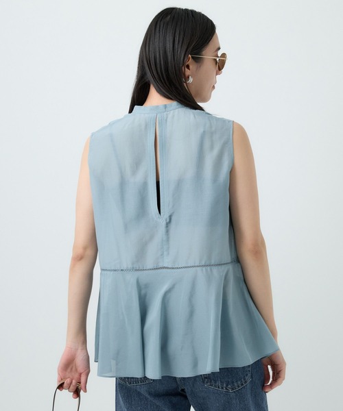 Chaos（カオス）の「Chaos(カオス)/シルクコットンブロウブラウス（シャツ/ブラウス・レディース・ライトブルー/ブラック・FREE）」の20枚目の写真