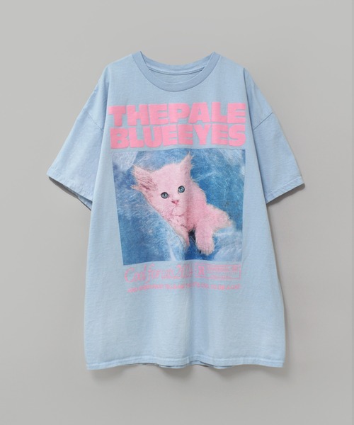 RNA(アールエヌエー)の「M2501 ブルーアイズキャットT(Tシャツ/カットソー・レディース・ライトブルー/アッシュグレー/ホワイト・MEDIUM)」の13枚目の写真