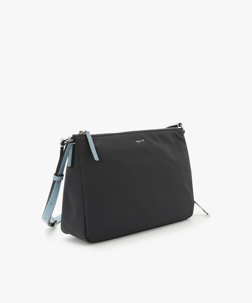 【アニエスべー】軽量で使いやすい！ミディアムショルダーバッグ ナイロン ミディアム ショルダーバッグ (ZAS10－06) ｜agnès b