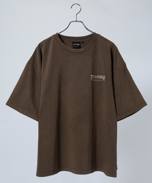 THRASHER(スラッシャー)の「【at】〔THRASHER/スラッシャー〕ピグメント加工 マガジンTシャツ(Tシャツ/カットソー・メンズ・グレー/ピンク/ブラウン/サックスブルー/チャコールグレー・LARGE/MEDIUM)」の14枚目の写真