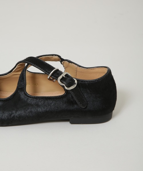 MOHI（モヒ）の「MOHI/ハラコクロスストラップシューズ（パンプス・レディース・その他1/ブラック・36/37/38）」の8枚目の写真