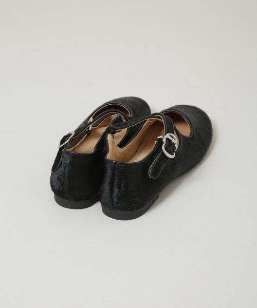 MOHI（モヒ）の「MOHI/ハラコクロスストラップシューズ（パンプス・レディース・その他1/ブラック・36/37/38）」の7枚目の写真