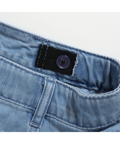 JENNI love（ジェニィラブ）の「【ウエスト調整可・コットン100％】サイドレースアップデニムショーパン（デニムパンツ・キッズ・サックスブルー/ブラック・130cm/140cm/150cm/160cm）」の18枚目の写真
