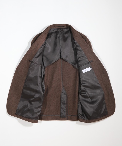 希少✨ベルベスト【幻のシルク100%】テーラードジャケット　ヘリンボーン　総柄 希少✨ベルベスト【幻のシルク100%】テーラードジャケット