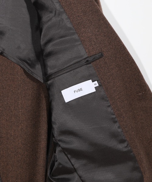 FUSE（フューズ）の「ヘリンボーン柄テーラードジャケット（テーラードジャケット・メンズ・ブラウン/チャコールグレー・01/03/02）」の20枚目の写真