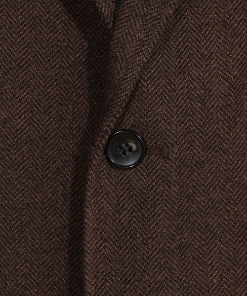 FUSE（フューズ）の「ヘリンボーン柄テーラードジャケット（テーラードジャケット・メンズ・ブラウン/チャコールグレー・01/03/02）」の14枚目の写真