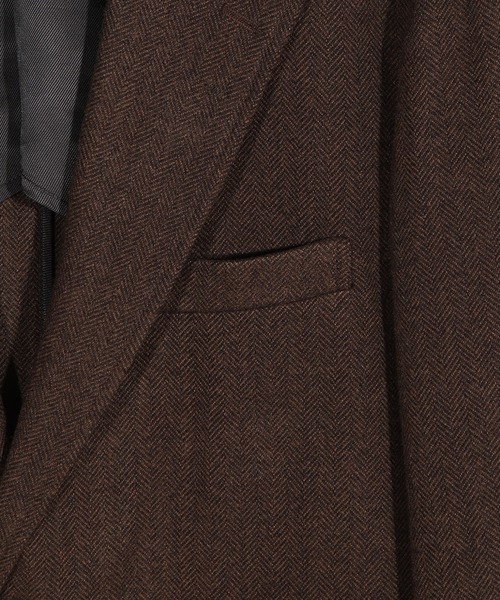 ヘリンボーン柄テーラードジャケット（テーラードジャケット）｜FUSE