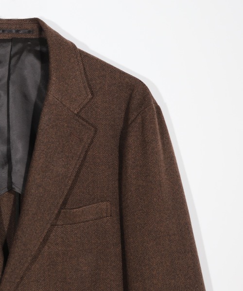 ヘリンボーン柄テーラードジャケット（テーラードジャケット）｜FUSE