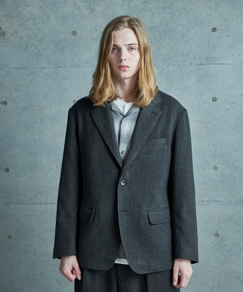 セール】ヘリンボーン柄テーラードジャケット（テーラードジャケット