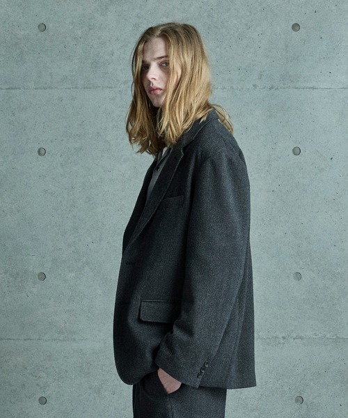 FUSE（フューズ）の「ヘリンボーン柄テーラードジャケット（テーラードジャケット・メンズ・ブラウン/チャコールグレー・01/03/02）」の5枚目の写真