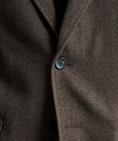 セール】ヘリンボーン柄テーラードジャケット（テーラードジャケット