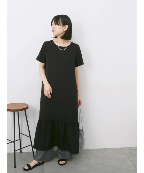 セール】リネンタッチマキシティアードワンピース（ワンピース