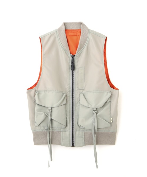 SLEEVELESS MA-1 VEST/スリーブレスMA-1ベスト（ナイロン