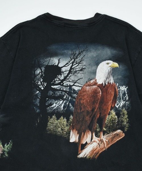 LABORATORY R(ラボラトリーアール)の「【USED】TRAU&LOEVNER TNT “eagle” アニマル Tシャツ(Tシャツ/カットソー・メンズ・ブラック・LARGE)」の6枚目の写真
