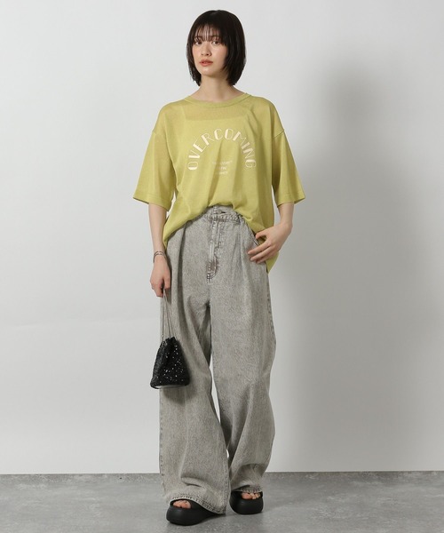 LAKOLE(ラコレ)の「シアーロゴニットプルオーバー6分袖 / 571921(ニット/セーター・レディース・ブラック/アイボリー/セージグリーン・FREE)」の14枚目の写真