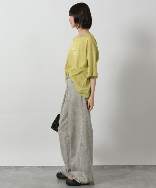 LAKOLE(ラコレ)の「シアーロゴニットプルオーバー6分袖 / 571921(ニット/セーター・レディース・ブラック/アイボリー/セージグリーン・FREE)」の15枚目の写真