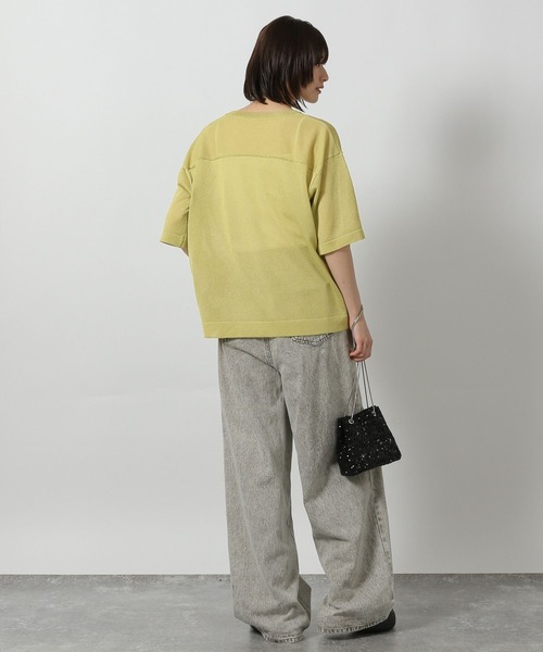 LAKOLE(ラコレ)の「シアーロゴニットプルオーバー6分袖 / 571921(ニット/セーター・レディース・ブラック/アイボリー/セージグリーン・FREE)」の16枚目の写真