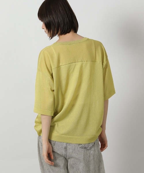 LAKOLE(ラコレ)の「シアーロゴニットプルオーバー6分袖 / 571921(ニット/セーター・レディース・ブラック/アイボリー/セージグリーン・FREE)」の19枚目の写真