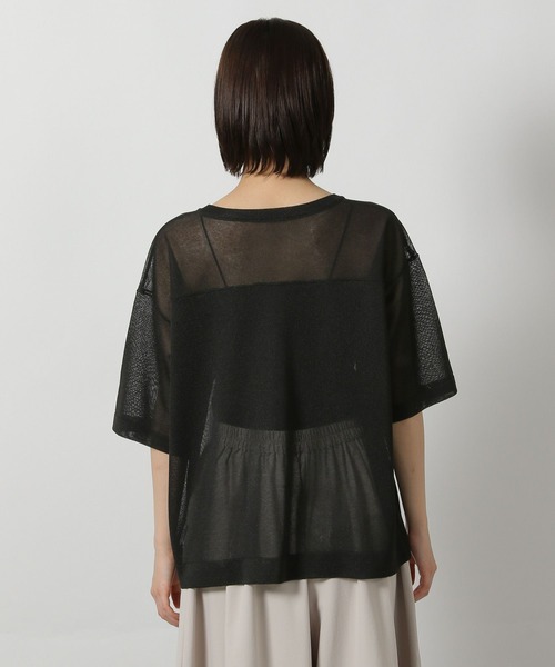 LAKOLE(ラコレ)の「シアーロゴニットプルオーバー6分袖 / 571921(ニット/セーター・レディース・ブラック/アイボリー/セージグリーン・FREE)」の22枚目の写真