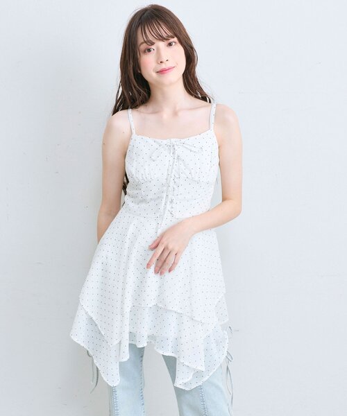 オリーブデオリーブ イレヘムキャミチュニックワンピース ブラック オリーブデオリーブ イレヘムキャミチュニックワンピース