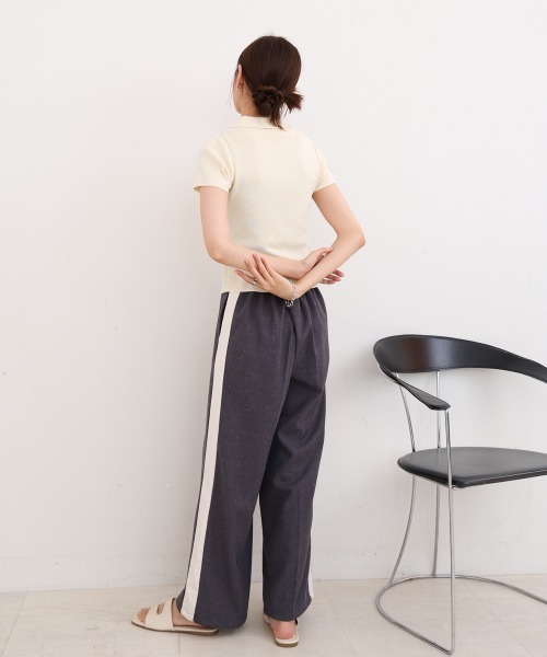 Bab（バブ）の「ビックカラーニットトップス（Tシャツ/カットソー・レディース・オフホワイト/ブラック/キャメル/レッド・M）」の11枚目の写真
