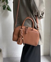 DouDou | チャーム付横長ボストン(ショルダーバッグ)