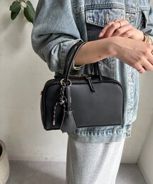 DouDou | チャーム付横長ボストン(ショルダーバッグ)