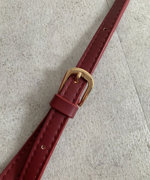 DouDou（ドゥドゥ）の「チャーム付横長ボストン（ショルダーバッグ・レディース・ブラック/キャメル/ボルドー・FREE）」の21枚目の写真