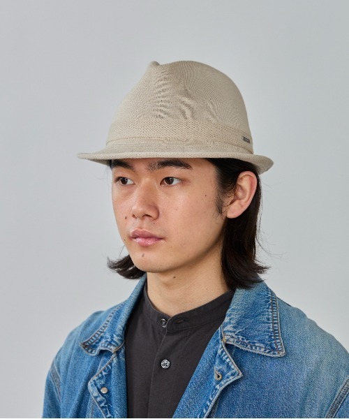 OVERRIDE(オーバーライド)の「OVERRIDE OGC STANDARD KNIT FEDORA / オーバーライド(ハット・メンズ・ブラック/ベージュ/ブラウン・62cm/60cm/58cm)」の1枚目の写真