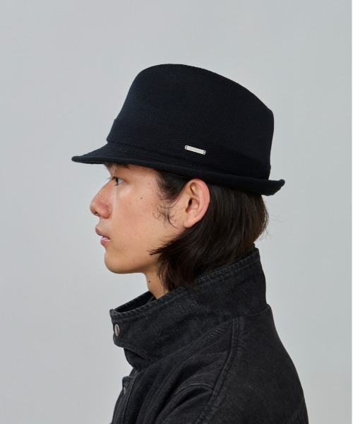 OVERRIDE(オーバーライド)の「OVERRIDE OGC STANDARD KNIT FEDORA / オーバーライド(ハット・メンズ・ブラック/ベージュ/ブラウン・62cm/60cm/58cm)」の5枚目の写真