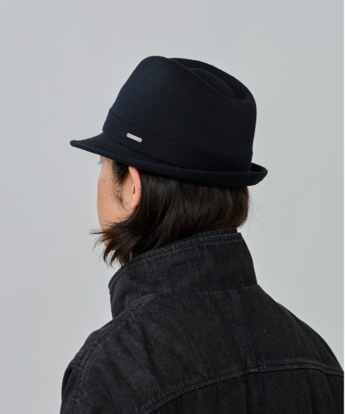 OVERRIDE(オーバーライド)の「OVERRIDE OGC STANDARD KNIT FEDORA / オーバーライド(ハット・メンズ・ブラック/ベージュ/ブラウン・62cm/60cm/58cm)」の6枚目の写真