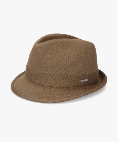 OVERRIDE(オーバーライド)の「OVERRIDE OGC STANDARD KNIT FEDORA / オーバーライド(ハット・メンズ・ブラック/ベージュ/ブラウン・62cm/60cm/58cm)」の17枚目の写真