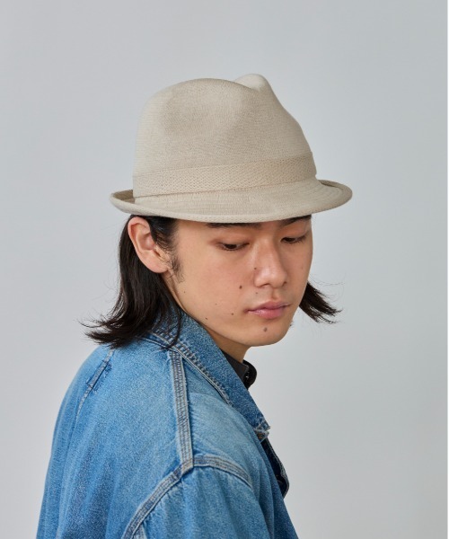 OVERRIDE(オーバーライド)の「OVERRIDE OGC STANDARD KNIT FEDORA / オーバーライド(ハット・メンズ・ブラック/ベージュ/ブラウン・62cm/60cm/58cm)」の19枚目の写真