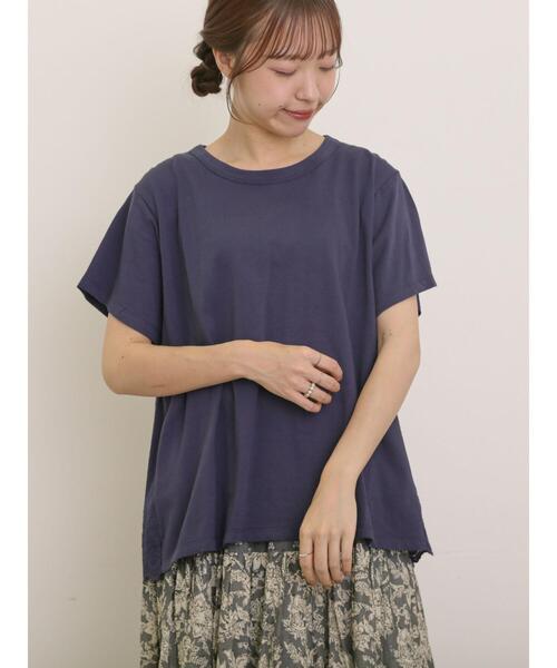 Samansa Mos2（サマンサ モスモス）の「[接触冷感]バックスカラップレースカットソー（Tシャツ/カットソー・レディース・ミント/ネイビー/オフホワイト/ブラック・F）」の6枚目の写真