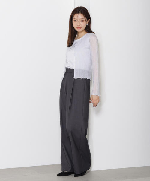 PROPORTION BODY DRESSING(プロポーションボディドレッシング)の「<ウォッシャブル>イージーワイドパンツ / 1215230804(その他パンツ・レディース・ダークグレー/ブラウン・SMALL/MEDIUM/P/S)」の16枚目の写真