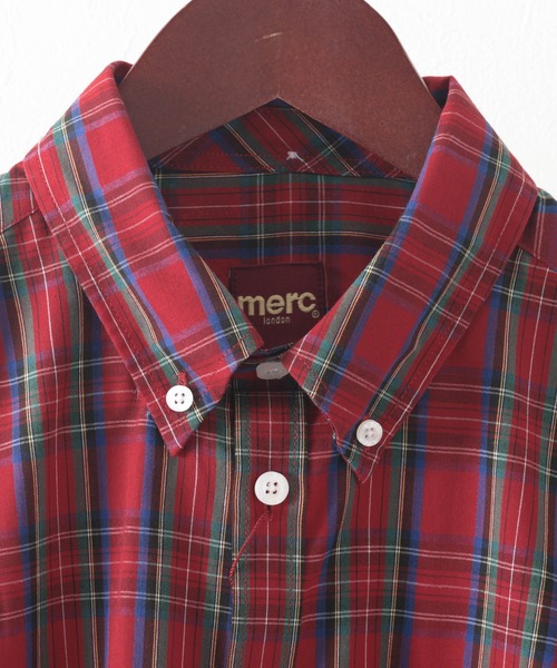 merc london(メルクロンドン)の「Merc London メルクロンドン タータンチェックボタンダウンシャツ(シャツ/ブラウス・メンズ・ネイビー/レッド・X-LARGE/XXX-LARGE)」の18枚目の写真