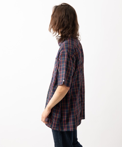 merc london(メルクロンドン)の「Merc London メルクロンドン タータンチェックボタンダウンシャツ(シャツ/ブラウス・メンズ・ネイビー/レッド・X-LARGE/XXX-LARGE)」の21枚目の写真