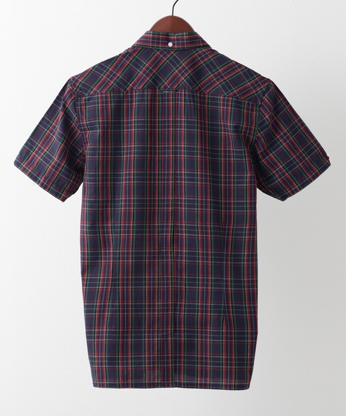 merc london(メルクロンドン)の「Merc London メルクロンドン タータンチェックボタンダウンシャツ(シャツ/ブラウス・メンズ・ネイビー/レッド・X-LARGE/XXX-LARGE)」の3枚目の写真