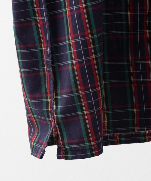 merc london(メルクロンドン)の「Merc London メルクロンドン タータンチェックボタンダウンシャツ(シャツ/ブラウス・メンズ・ネイビー/レッド・X-LARGE/XXX-LARGE)」の5枚目の写真