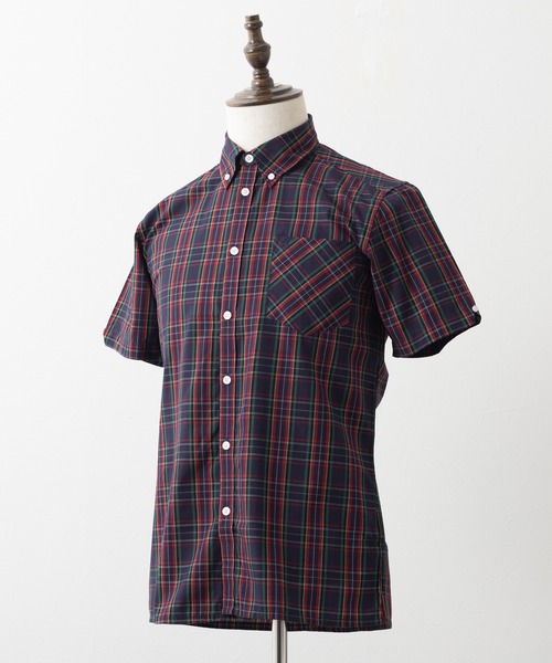 merc london(メルクロンドン)の「Merc London メルクロンドン タータンチェックボタンダウンシャツ(シャツ/ブラウス・メンズ・ネイビー/レッド・X-LARGE/XXX-LARGE)」の9枚目の写真